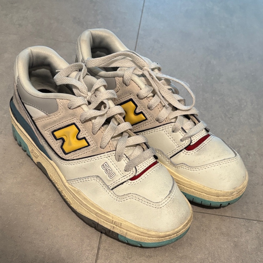 New Balance 550 "Sea Salt Yellow" sneakers